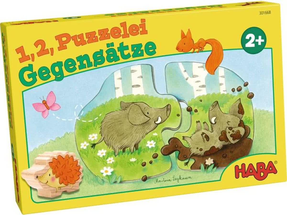 1,2, puzzel mee  Tegenstellingen - Haba